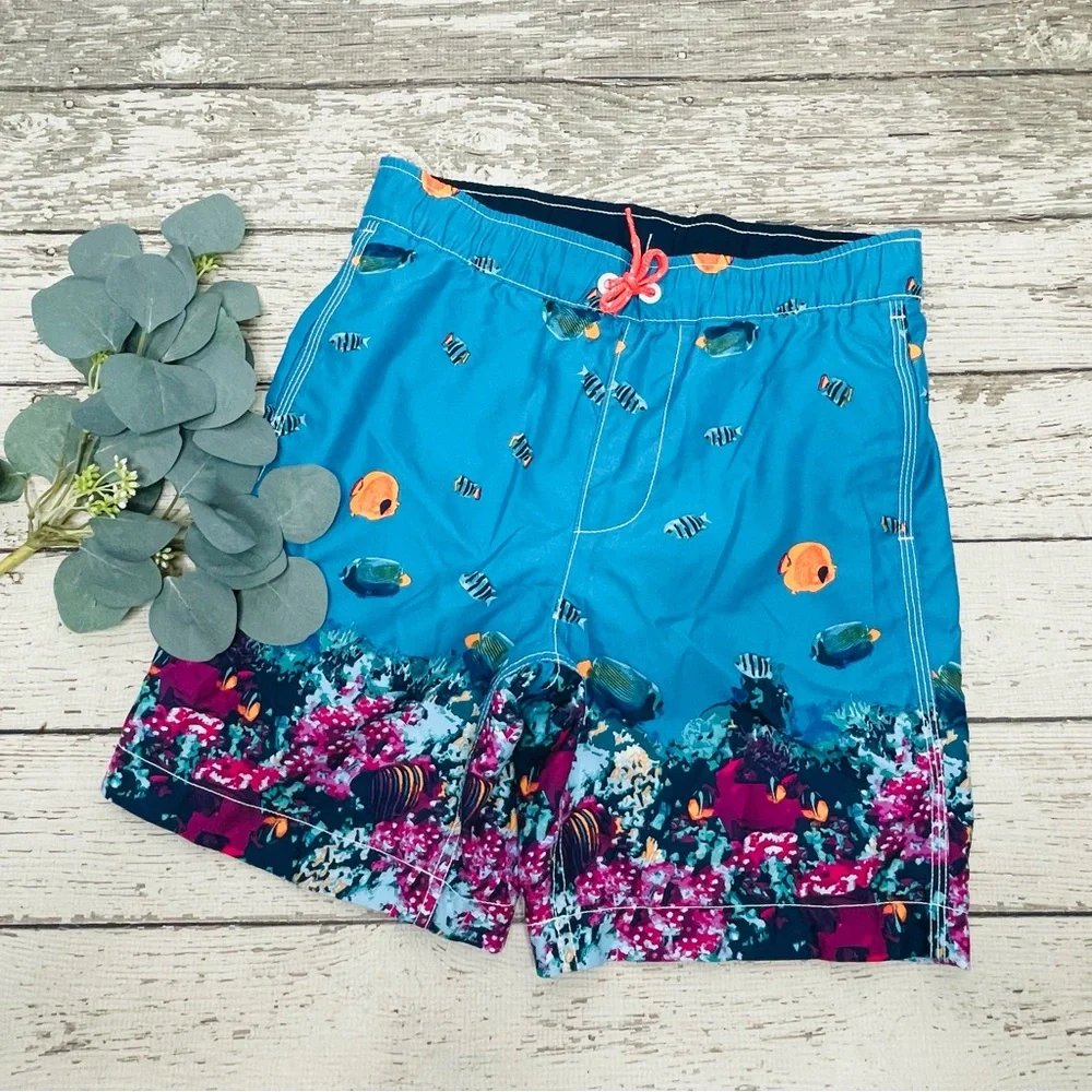 GAP Kids Tropical Reef Fish Swim Trunks